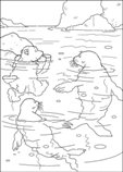 coloring page Lars the little polar bear